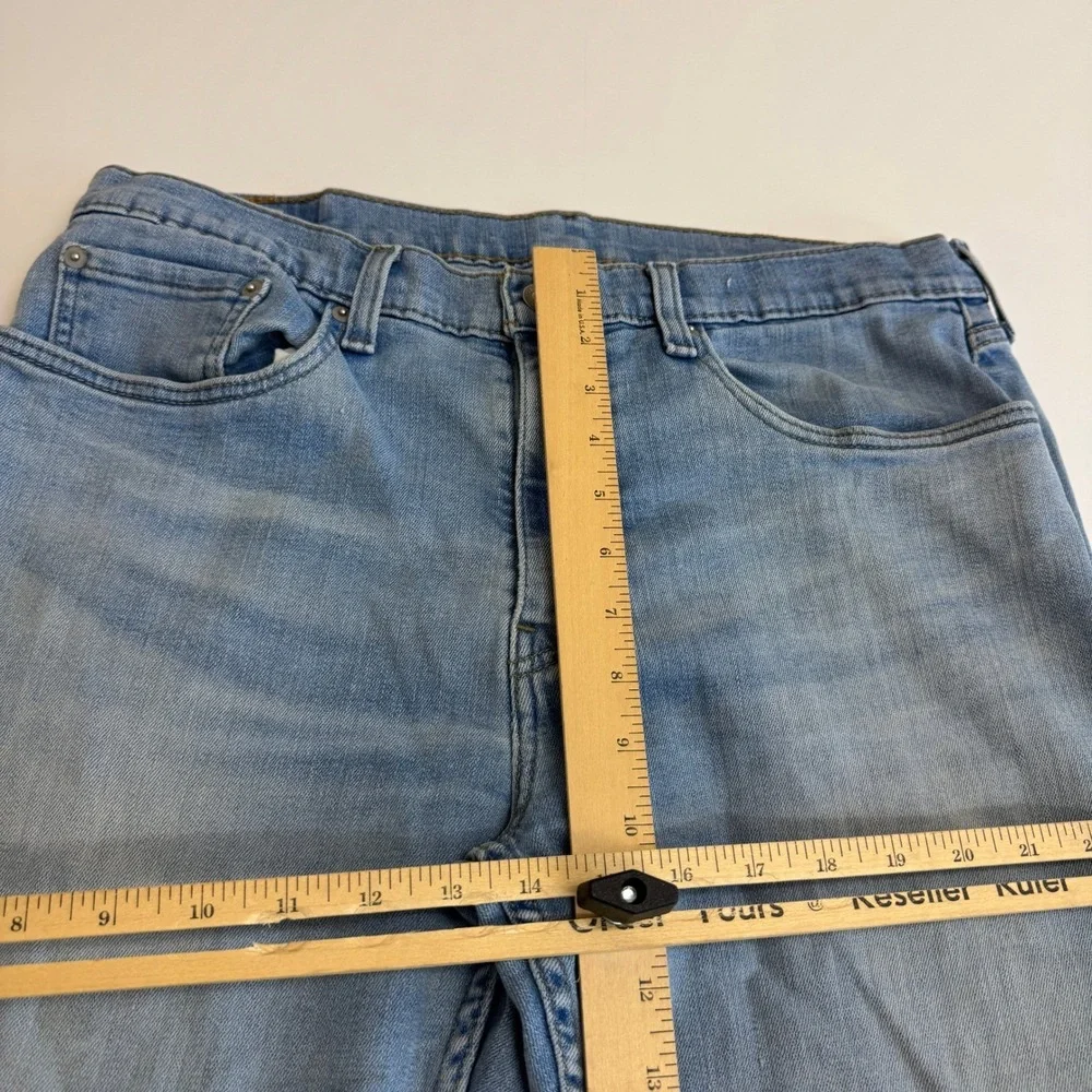 Levis 502‎ Jeans Mens W34 L29 Blue Light Wash Tapered Fit Denim Pants